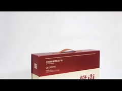 Πολυτελή πορτοκαλί φρούτα αναδιπλούμενο μαγνητικό κουτί δώρο με λαβή