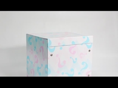 Λούξος Μεγάλη χρωματιστή εκτύπωση κουμπί μαγνητή αναδιπλούμενο κουτί δώρο